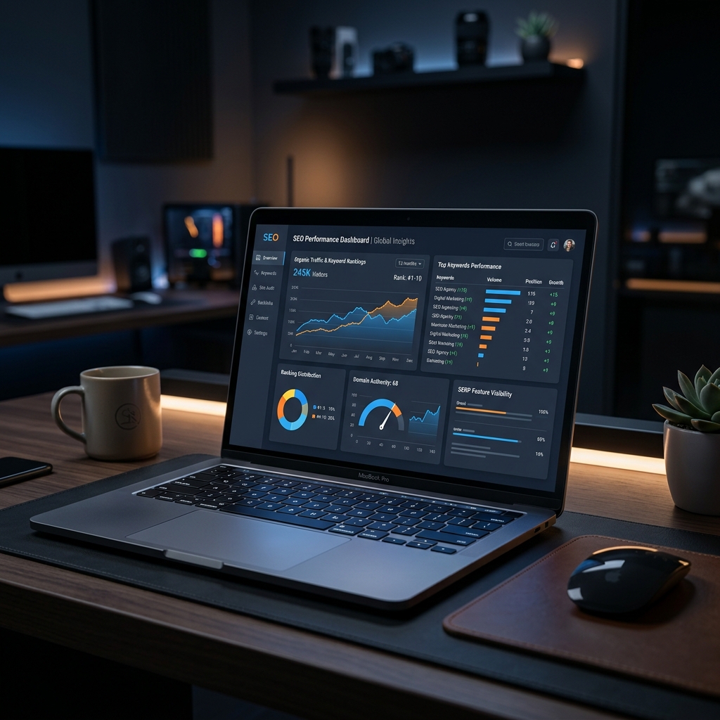 Mockup de Servicios SEO